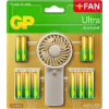 Батарейка Gp AA * 12 + AAA * 12 Ultra Alcaline + fan (4891199233982) - Image 1