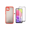 Чехол для мобильного телефона Dengos Kit for Samsung Galaxy A03 case + glass (Red) (DG-KM-23) - Image 1