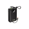 Батарея універсальна Dudao 20000mAh K14+ 22.5W, PD, QC, USB-A, USB-C(In/Out), with built-in USB-C/Lightning cables, Black (6977196680016) - Image 1