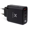 Зарядний пристрій Vinga 2xUSB-C + USB-A Display 65W (VCR65ACCDB) - Image 1