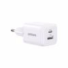 Зарядное устройство Ugreen X514 1xUSB-C PD20W + 1xUSB GaN white (65006) - Image 1