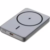 Батарея універсальна Atria 10000mAh, PD/20W, 15W Wireless MagSafe, Black (WPD-W72B) - Image 1