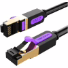 Патч-корд 10m S/FTP cat 7 RJ-45 black Vention (ICDBL) - Image 1