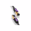 Патч-корд 10m UTP cat 7 RJ-45 flat black Vention (ICABL) - Image 1