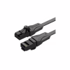 Патч-корд 5m UTP cat 6 RJ-45 flat black Vention (IBJBJ) - Image 1