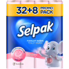 Туалетний папір Selpak Perfumed Пудра 3 шари 32+8 рулонів (8690530078802) - Image 1