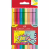 Фломастери Faber-Castell Grip felt-tip pen neon + pastel, тригранні пастельні + неонові, 10 кольорів (30746) - Image 1