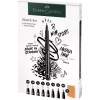 Лайнер Faber-Castell набір ручок капілярних та блокнот Sketch Set колір чорний (XXS, XS, S, F, M, 1,5, B, FM) (32468) - Image 1