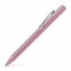 Ручка кулькова Faber-Castell автоматична Grip 2010, корпус пудровий рожевий, стрижень синій М (0.7 мм) (32028) - Image 1