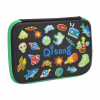 Пенал Cool For School с тиснением 1 отделение Черный (QT-5638-Black) - Image 1