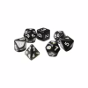 Набор кубиков для настольных игр Games 7 Days Transparent 7 Dice Set - Black (g7dtran10) - Image 1