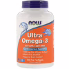 Жирні кислоти Now Foods Ультра Омега-3, 500 EPA / 250 DHA, Ultra Omega-3, 180 гелеви (NOW-01665) - Image 1
