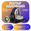 Налобный фонарь PL106, 2х18650, T6+Cob, Zoom - Image 1