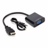 Адаптер переходник HDMI на VGA + AUX конвертер активный процессор - Image 1