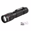 Ручной фонарь X-Balog Police BL-B518, Li-ion, 1XPE+Cob, Zoom, ЗУ USB - Image 1