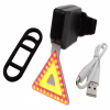 Велосипедный задний фонарь мигалка аккумуляторная Триугольник  902 microUSB - Image 1