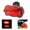 Велосипедний задній фонарик мигалка на батарейках 198-5LED, 2xAAA - Image 1