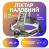 Налобний ліхтар PL151, 2х18650, ЗУ microUSB, T6, Zoom - Image 1