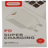 Сетевое зарядное устройство PD Super Charging, USB + PD, QC3.0, 20W (889, 6924) - Image 1