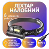 Налобний ліхтар Bailong BL-123, XPE+COB, білий, червоний, Type-C, 8137 - Image 1