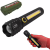 Ручной фонарь C72-P50+COB, RB259, ЗУ mircoUSB, аккумулятор, zoom, Box - Image 1