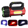 Ручной фонарь T93-LED+COB, Белый, Красный, powerbank, Li-Ion аккум., солн., батарея, ЗУmicroUSB, - Image 1