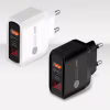 СЗУ Мережева зарядна пристрій PD PKG034, 2*USB, QC3.0, 25W, LED - Image 1