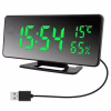 Часы электронные VST-888Y зелёный, температура, влажность USB - Image 1