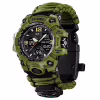 Наручні годинники SKMEI 1155BAG, PARACORD, ARMY GREEN, компас, термометр, свисток, кресало, 10461 - Image 1