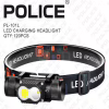 Налобный фонарь PL-101L, 1х18650, ЗУ Type-C - Image 1