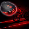 Велосипедный задний фонарь мигалка на батарейках BL-118 BIKE LIGHT+LASER / 2064 - Image 1