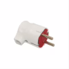 Электровилка Neomax угловая стандарт, белая, с заземлением, 16A, евро (NX1004) - Image 1