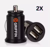 Автомобільний зарядний пристрій USB x 2 GRIFFIN 2 USB, 2.1A - Image 1