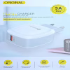 СЗУ Мережева Зарядна Устрій USB x 1 Fast 3.0A Оригінал Подорож / Модель: 21-3 - Image 1