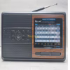 Радіоприймач Golon RX-3050, кольору срібло, дерево - Image 1