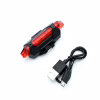 Велосипедний задній фонарик мигалка акумуляторний DC-918 microUSB - Image 1