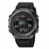 Часы наручные SKMEI 2209BKBK, BLACK-BLACK, Compass, Pedometer, 10323 - Image 1