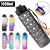 Бутылка с таймером для воды Refill C-Black 1000 мл - Image 1
