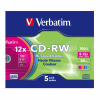 Диск CD Verbatim CD-RW 700Mb 12X SlimBox 5шт Color (43167) - Image 7