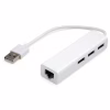 Концентратор Vinga 3xUSB2.0 + RJ45 100Mbps (VCP2H3USB2LANWH) - Image 2