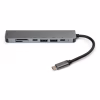 Концентратор Vinga Type-C to 4K HDMI+2*USB3.0+SD+TF+PD+USB-C 3.1 Gen1 aluminium (VCPHTC7AL) - Image 4