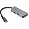 Концентратор Vinga Type-C to 4K HDMI+USB3.0+PD aluminium (VCPHTC3AL) - Image 2