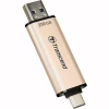 USB флеш накопитель Transcend 256GB JetFlash 930 Gold-Black USB 3.2/Type-C (TS256GJF930C) - Image 4