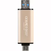 USB флеш накопичувач Transcend 256GB JetFlash 930 Gold-Black USB 3.2/Type-C (TS256GJF930C) - Image 7