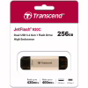 USB флеш накопичувач Transcend 256GB JetFlash 930 Gold-Black USB 3.2/Type-C (TS256GJF930C) - Image 8