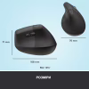 Мишка Logitech Lift Vertical Ergonomic Wireless/Bluetooth Graphite (910-006473) - Image 9