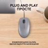 Мышка Logitech M110 Silent USB Mid Gray (910-006760) - Image 3