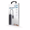 Концентратор Gembird USB-C 4 ports USB 2.0 black (UHB-CM-U2P4-01) - Image 3