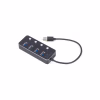 Концентратор Gembird USB 3.0 4 ports switch black (UHB-U3P4P-01) - Image 2