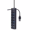 Концентратор Gembird USB 3.0 7 ports (UHB-U3P7P-01) - Image 3
